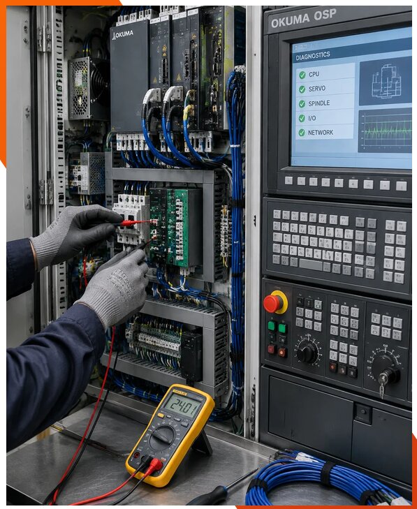 Ремонт систем ЧПУ Okuma OSP в Щербинке